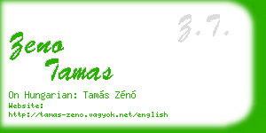 zeno tamas business card